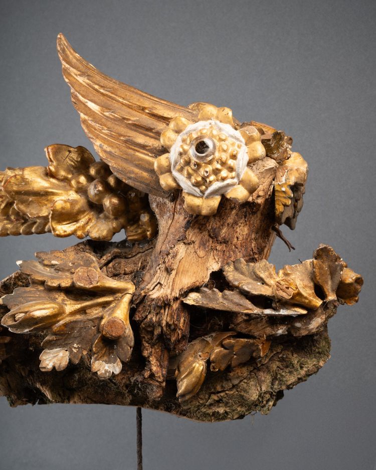 Sculpture de poisson en bois, XXIe siècle