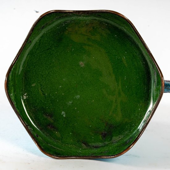 Japanese Enamel Teapot Late 19th Century