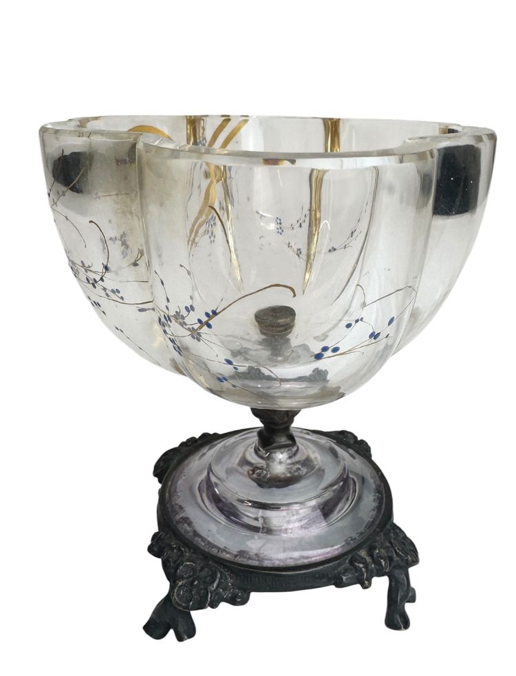 Baccarat – Kelch mit japanisch anmutendem Dekor  