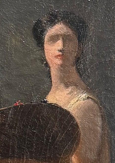 Französische Romantik – Porträt einer Künstlerin, um 1850