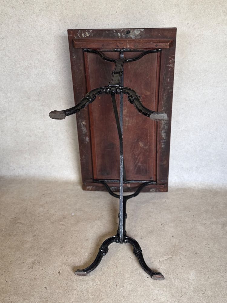 Table de bistrot plateau bois