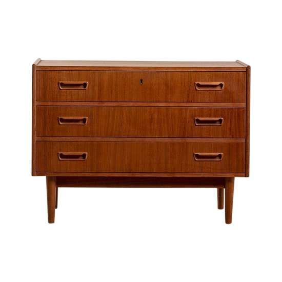 Commode vintage en teck de Gunnar Nielsen Tibergaard, Danemark 1960