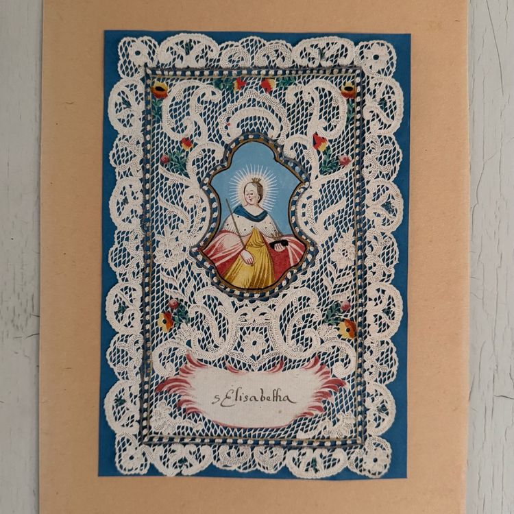 Canivet conventuel début XVIIIe représentant sainte Elisabetha