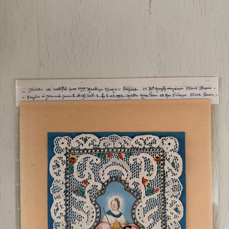 Canivet conventuel début XVIIIe représentant sainte Elisabetha