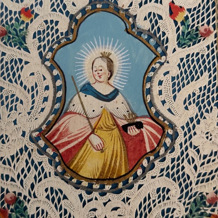 Canivet conventuel début XVIIIe représentant sainte Elisabetha