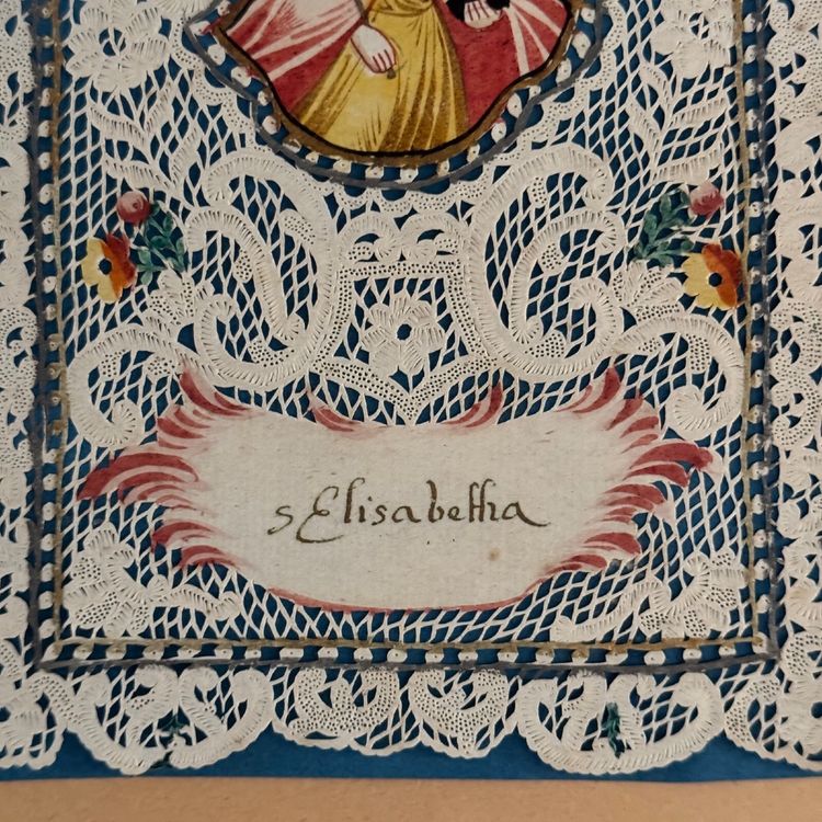 Canivet conventuel début XVIIIe représentant sainte Elisabetha