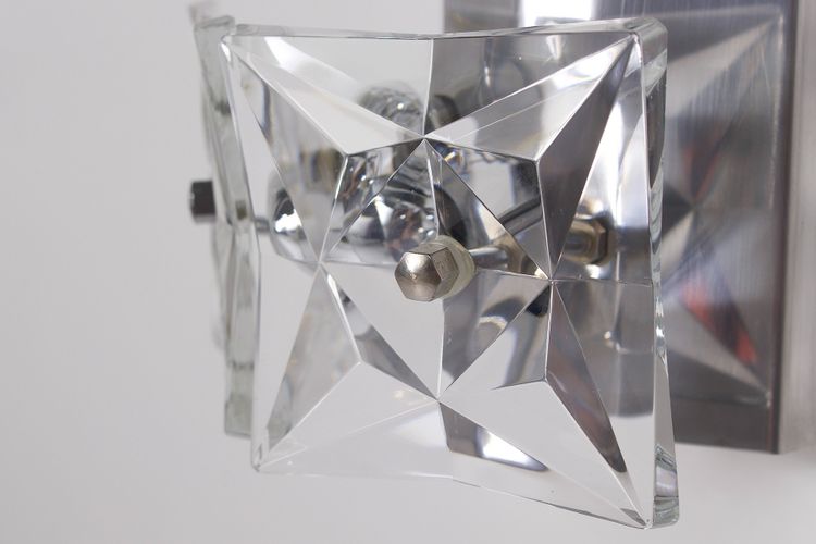 Wall lights in crystal and steel, Kinkeldey publisher.