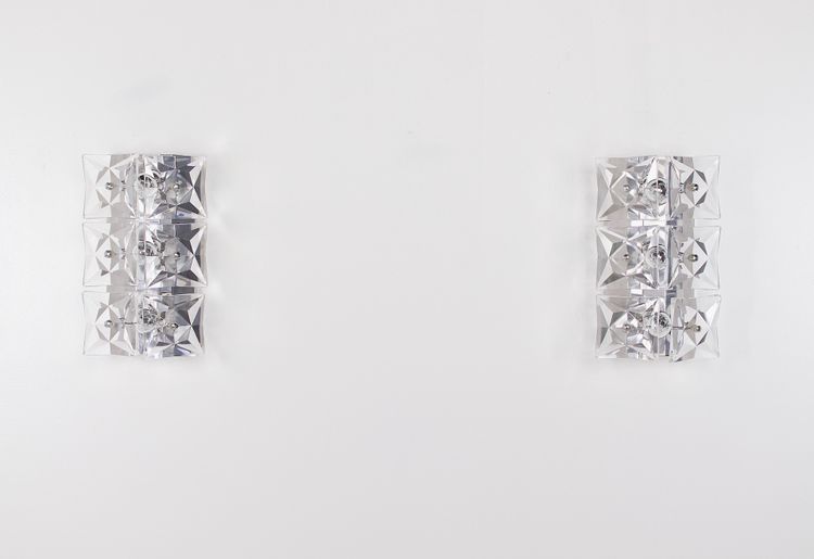 Wall lights in crystal and steel, Kinkeldey publisher.