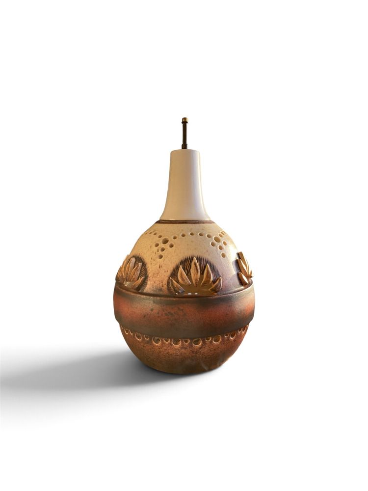 Ceramic lamp base, 1970s, by G.PELLETIER