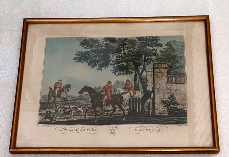 Paire de scènes de chasse d'après Carle Vernet