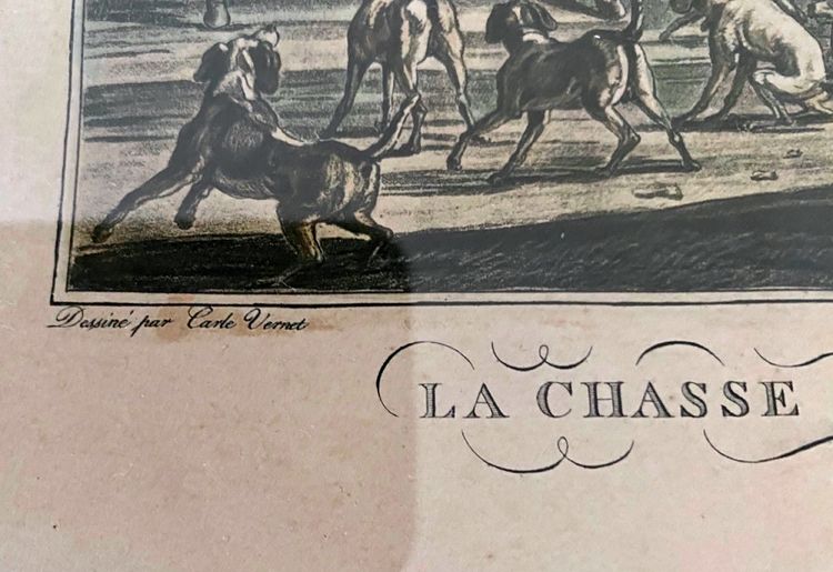 Paire de scènes de chasse d'après Carle Vernet