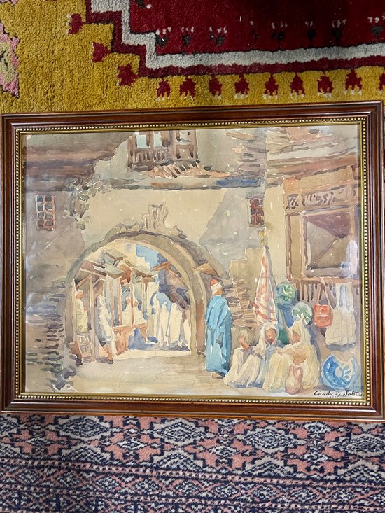 Aquarelle orientaliste signée CONDO DE SATRIANO ( XIX-XXe)