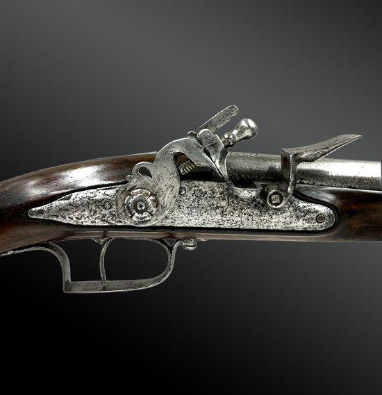 Steinschloss-PISTOLE signiert "J:B" - Europa - um 1680