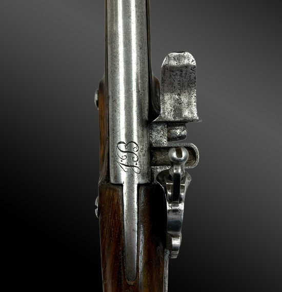Steinschloss-PISTOLE signiert "J:B" - Europa - um 1680