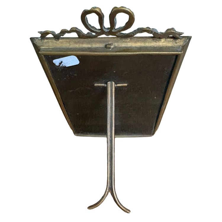 Gilt metal photo frame with bow – Louis XVI style – Late 19th century