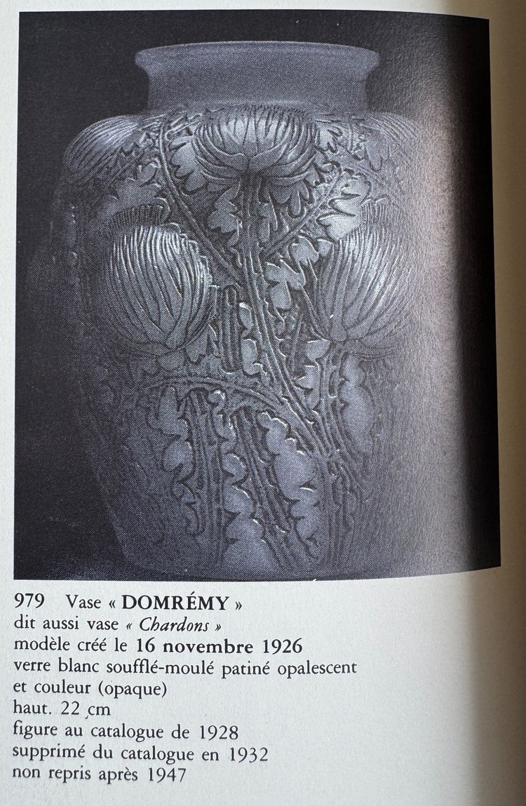 René Lalique vase “Domrémy”