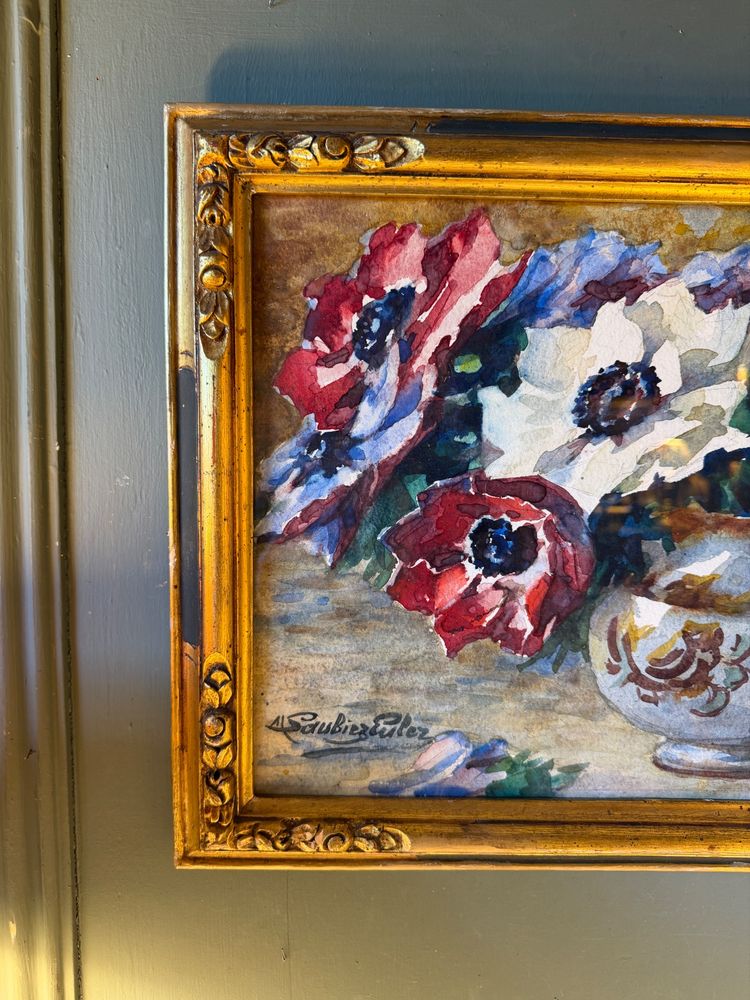 Aquarelle de fleurs de Marie Saubiez-Euler