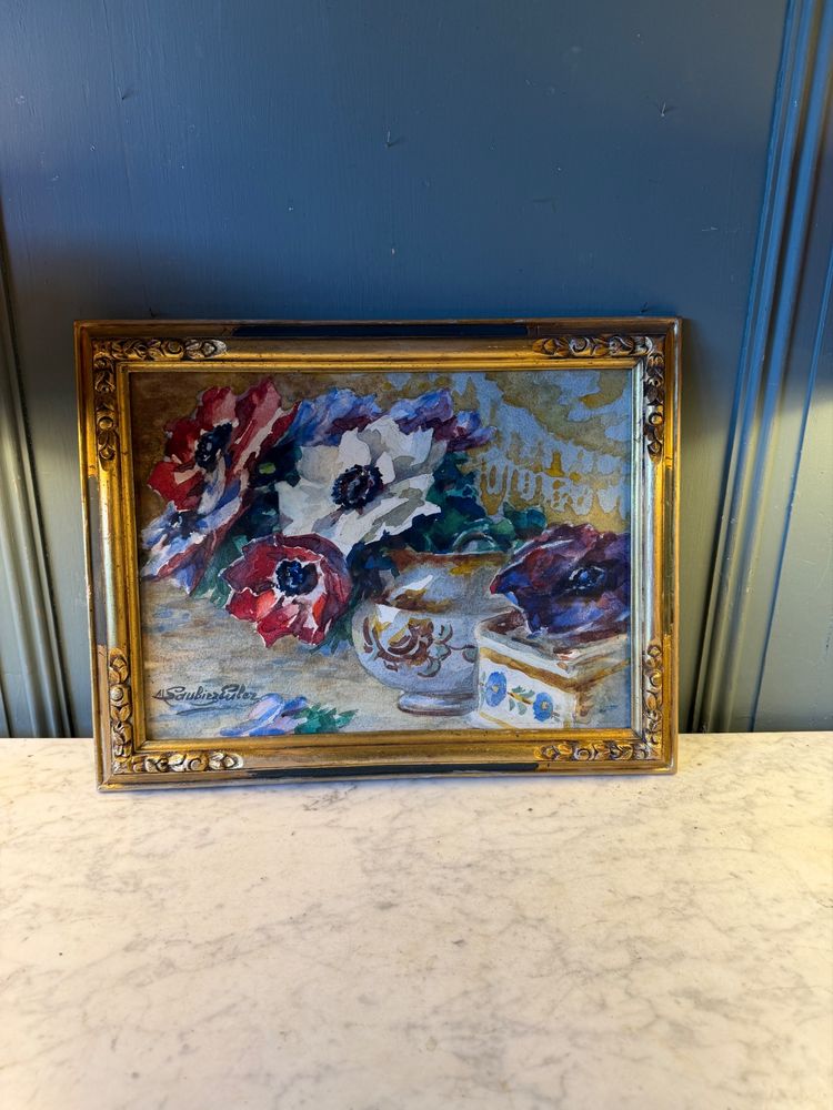 Aquarelle de fleurs de Marie Saubiez-Euler