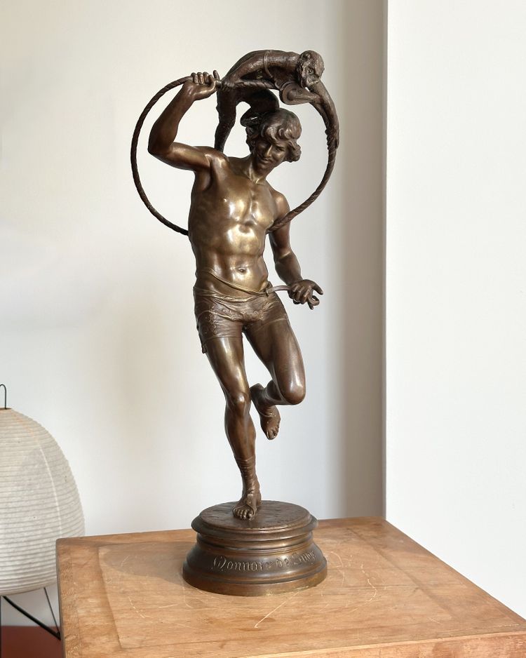 Monkey money - after François Rolard - Bronze
