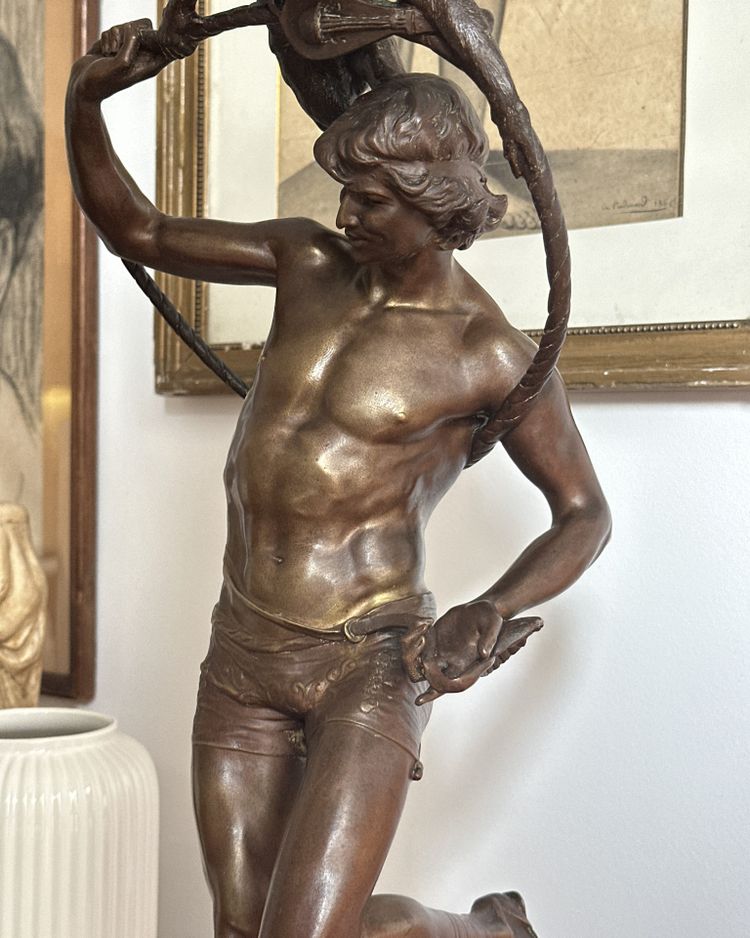 Monkey money - after François Rolard - Bronze