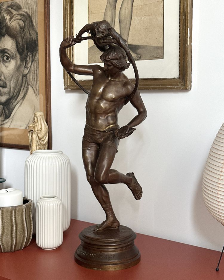 Monkey money - after François Rolard - Bronze