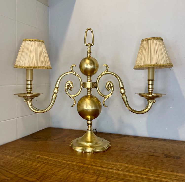 Pair of Dutch style lamps