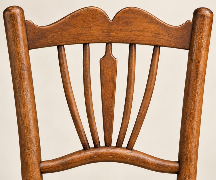 Satz von 8 Bistrostühlen – Jugendstil – Baumann – Gebogenes Holz