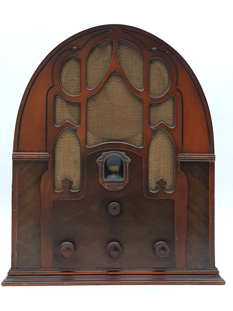 Poste radio TSF à lampe Modèle Cathédrale " KENNEDY " 1925/30 - 