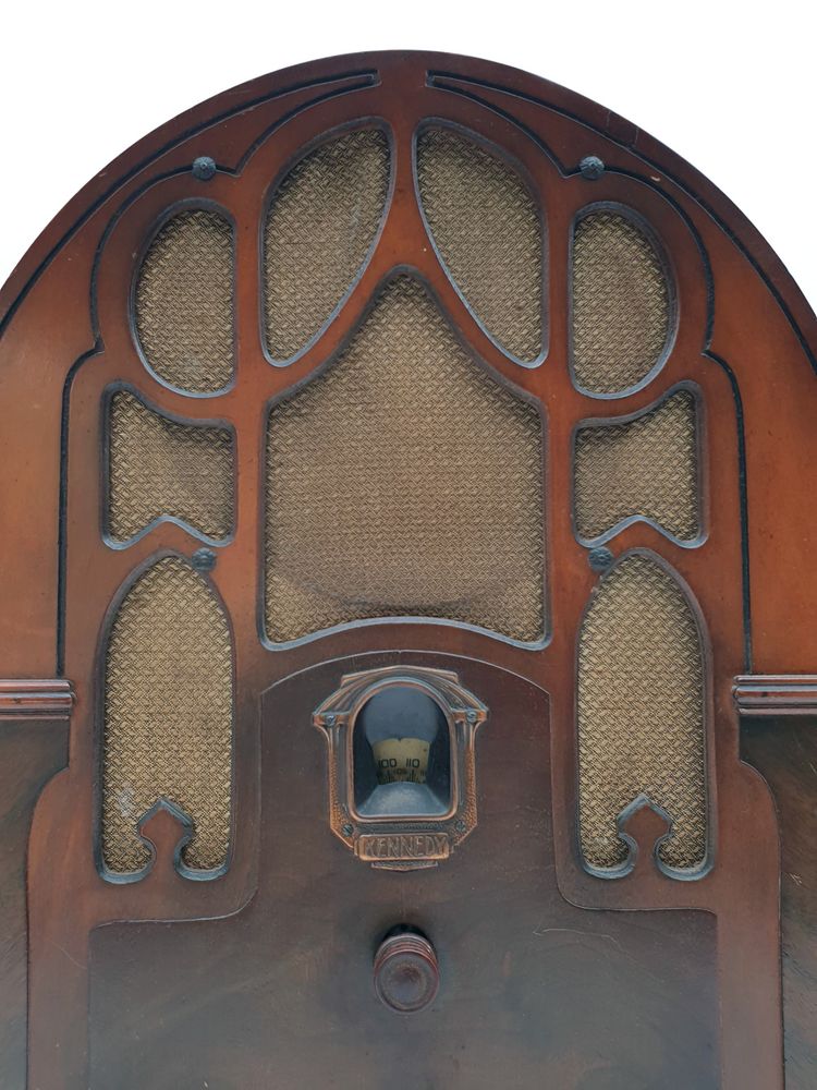 Poste radio TSF à lampe Modèle Cathédrale " KENNEDY " 1925/30 - 