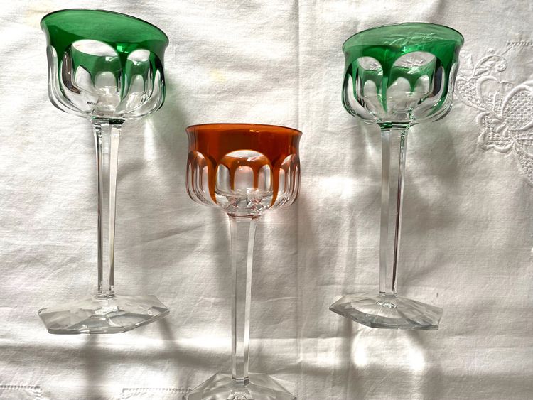 3 Baccarat Malmaison Kristallgläser