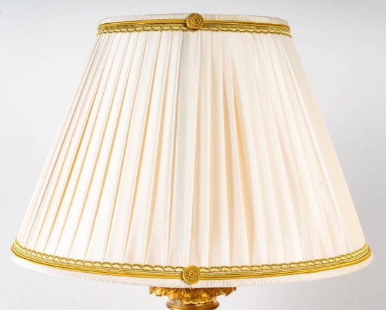 Coppia di lampade cinesi in porcellana e bronzo Fine XIX secolo