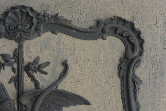 Louis XV Style Lacquered Wood Trumeau