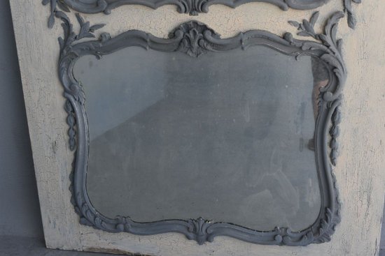 Louis XV Style Lacquered Wood Trumeau