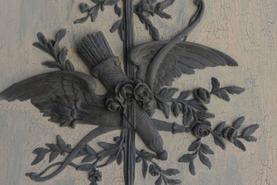 Louis XV Style Lacquered Wood Trumeau