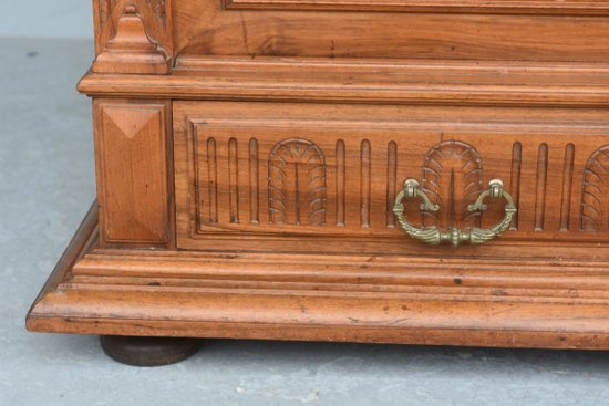 Large Renaissance Style Library In Nineteenth Walnut