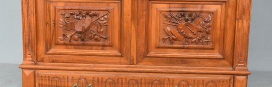 Large Renaissance Style Library In Nineteenth Walnut