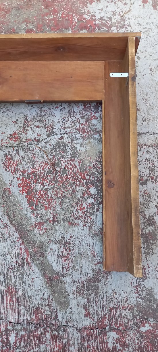 19th century mantel in red Languedoc marble