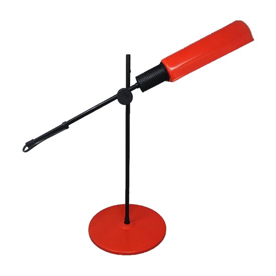 1970 Beautiful red table lamp by Veneta Lumi. Made in Italy