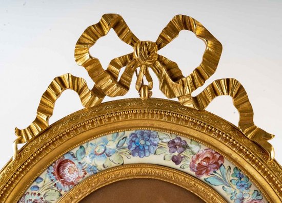 Pair Of Enamel And Gilt Bronze Frames Late 19th Century