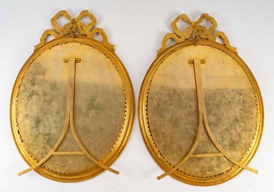 Pair Of Enamel And Gilt Bronze Frames Late 19th Century
