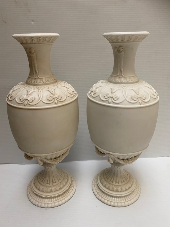 PAIR OF VASE IN COOKIE