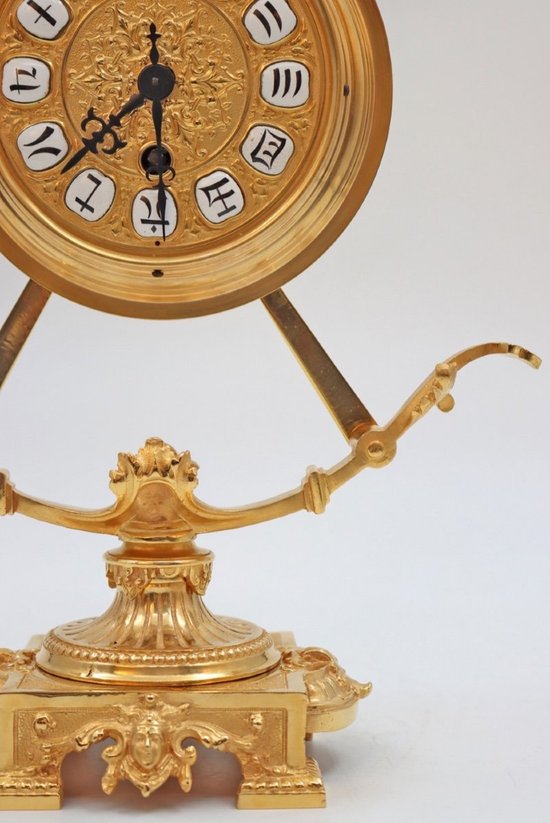 Uhr Aus Vergoldeter Bronze Ende 19.
