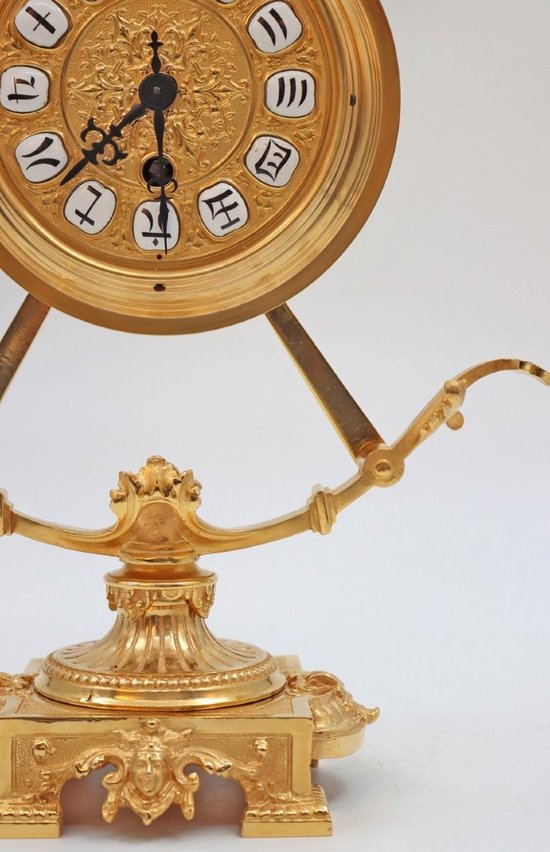Uhr Aus Vergoldeter Bronze Ende 19.