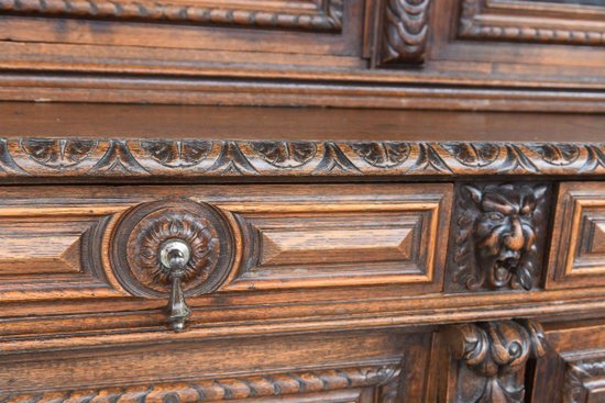 Large Renaissance Style Castle Library In Oak Late Nineteenth