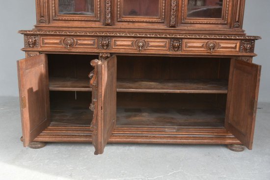 Large Renaissance Style Castle Library In Oak Late Nineteenth