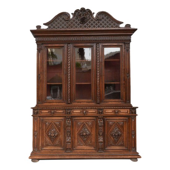 Large Renaissance Style Castle Library In Oak Late Nineteenth