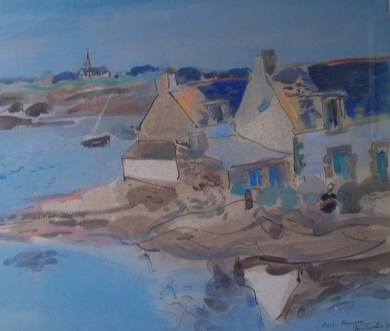 André PLANSON ( 1898-1981 ) Landscape of Brittany.