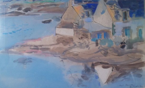 André PLANSON ( 1898-1981 ) Landscape of Brittany.