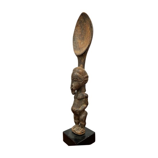 ANTHROPOMORPHIC SPOON Baoulé Culture, Ivory Coast