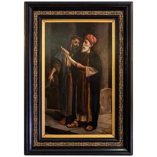 Oil On Canvas Orientalist LORENZO FERRER XIXth Century